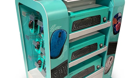 Logitech Staples BTS Half-Pallet Display